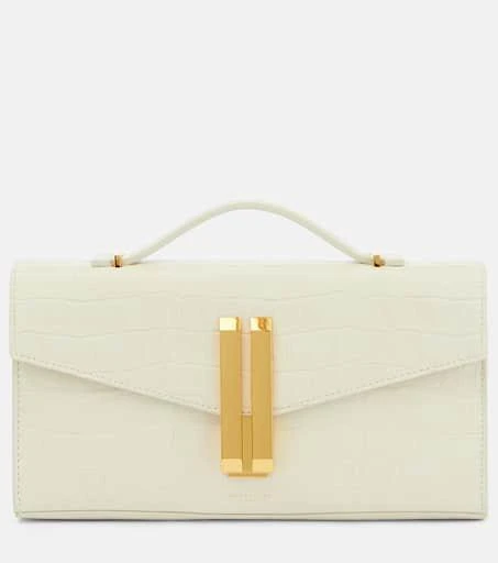 Demellier Vancouver croc-effect leather clutch 1