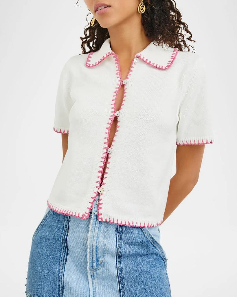 Rails Maliah Contrast-Trim Cardigan 4