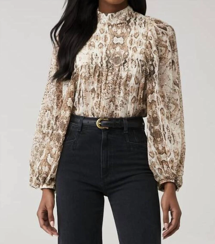 Bardot Snake Print Blouse 1