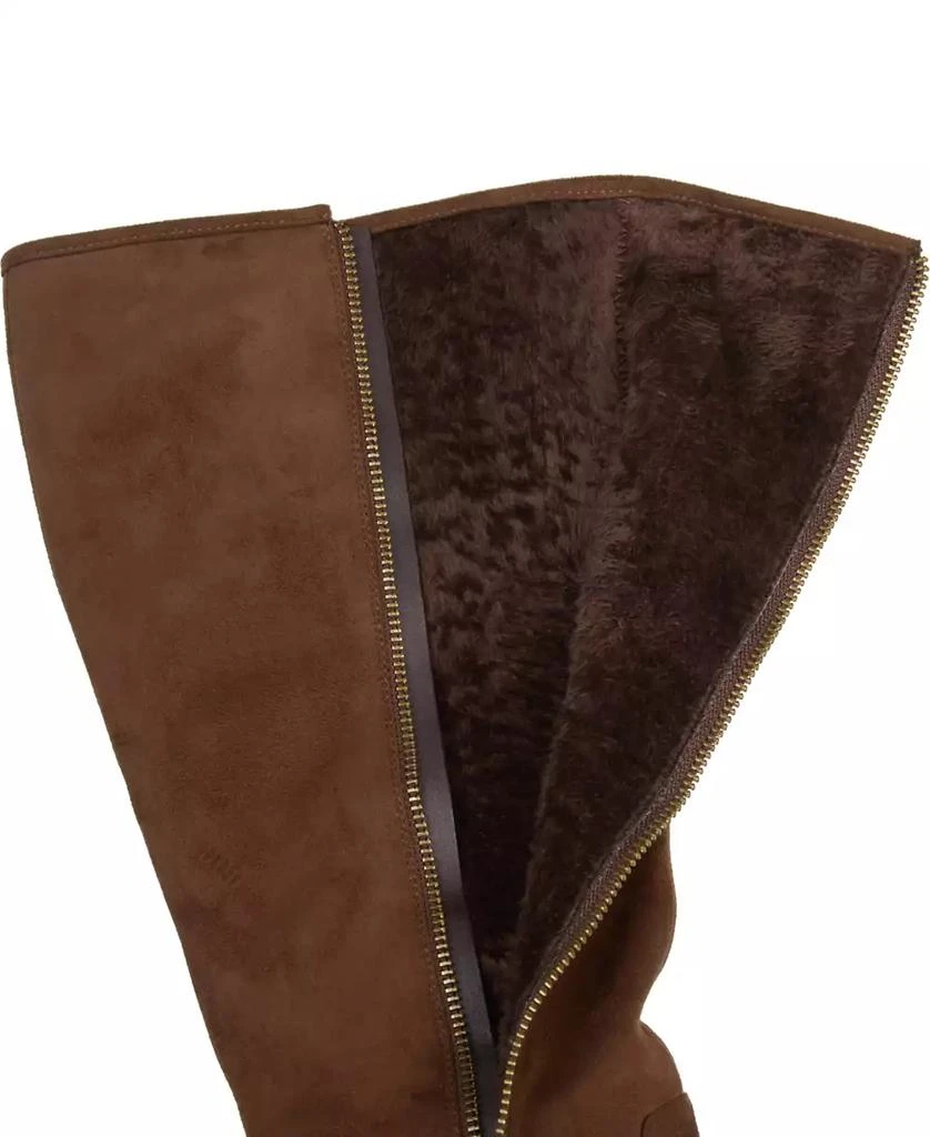 Journee Collection Women's Sanora Wide Calf Stacked Heel Mid Shaft Boots 2