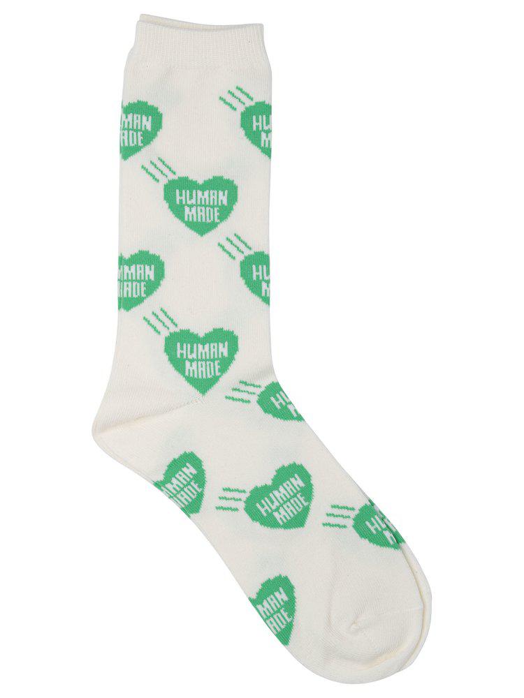 Human Made Human Made Heart Pattern Crew Socks