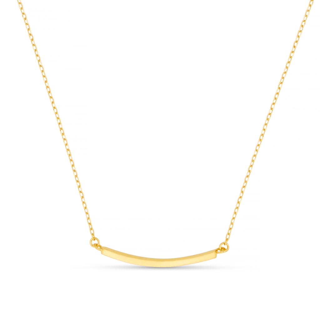 Orelia LUXE LUXE Curved Bar Necklace