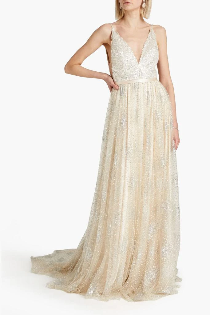 CATHERINE DEANE Rumi embellished glittered tulle bridal gown 2