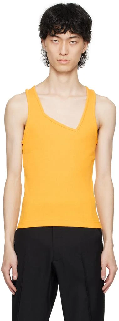 Bianca Saunders Yellow Scoop Neck Tank Top 1