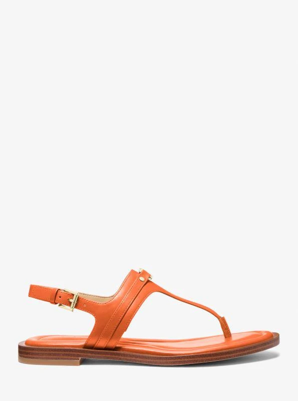 Michael Kors Mandy Leather T-Strap Sandal 2
