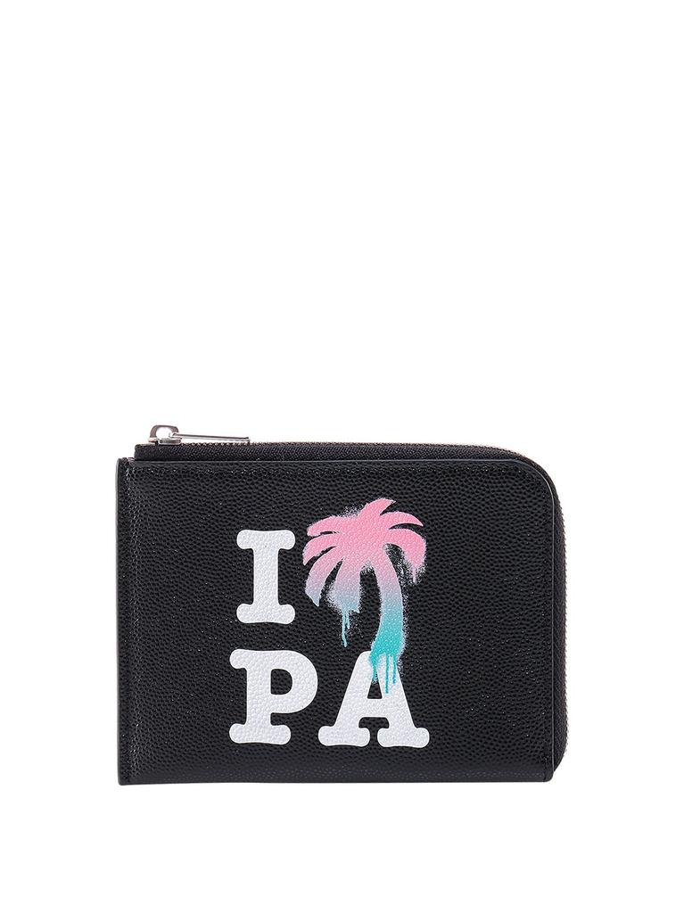 カードケース・名刺入れ Palm Angels CARD HOLDER WITH CHAIN \"PALM BEACH\" Palm Angels Palm Angels Palm Beach Plaque Chain Cardholder