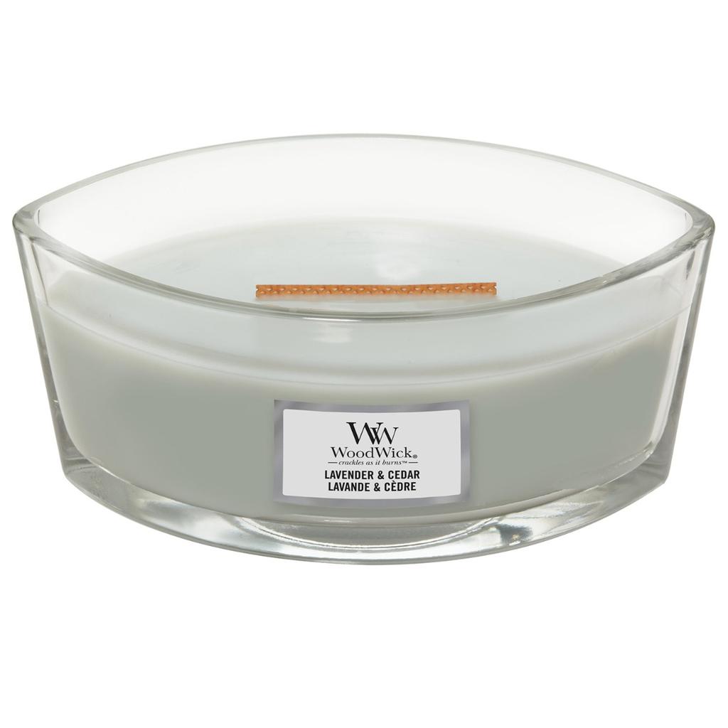 Woodwick WoodWick - Lavender & Cedar Ellipse Jar Candle