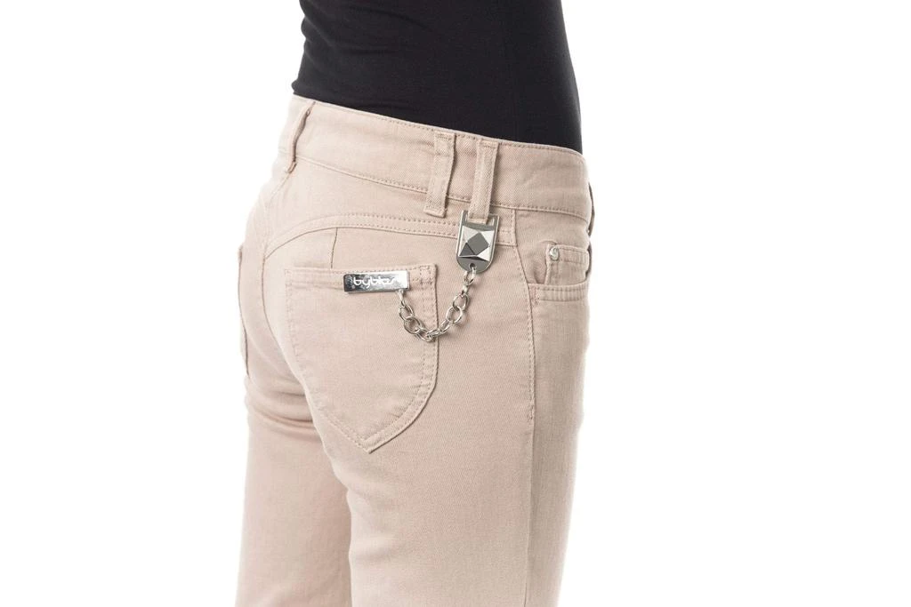 BYBLOS BYBLOS Beige Cotton Jeans & Pant 5