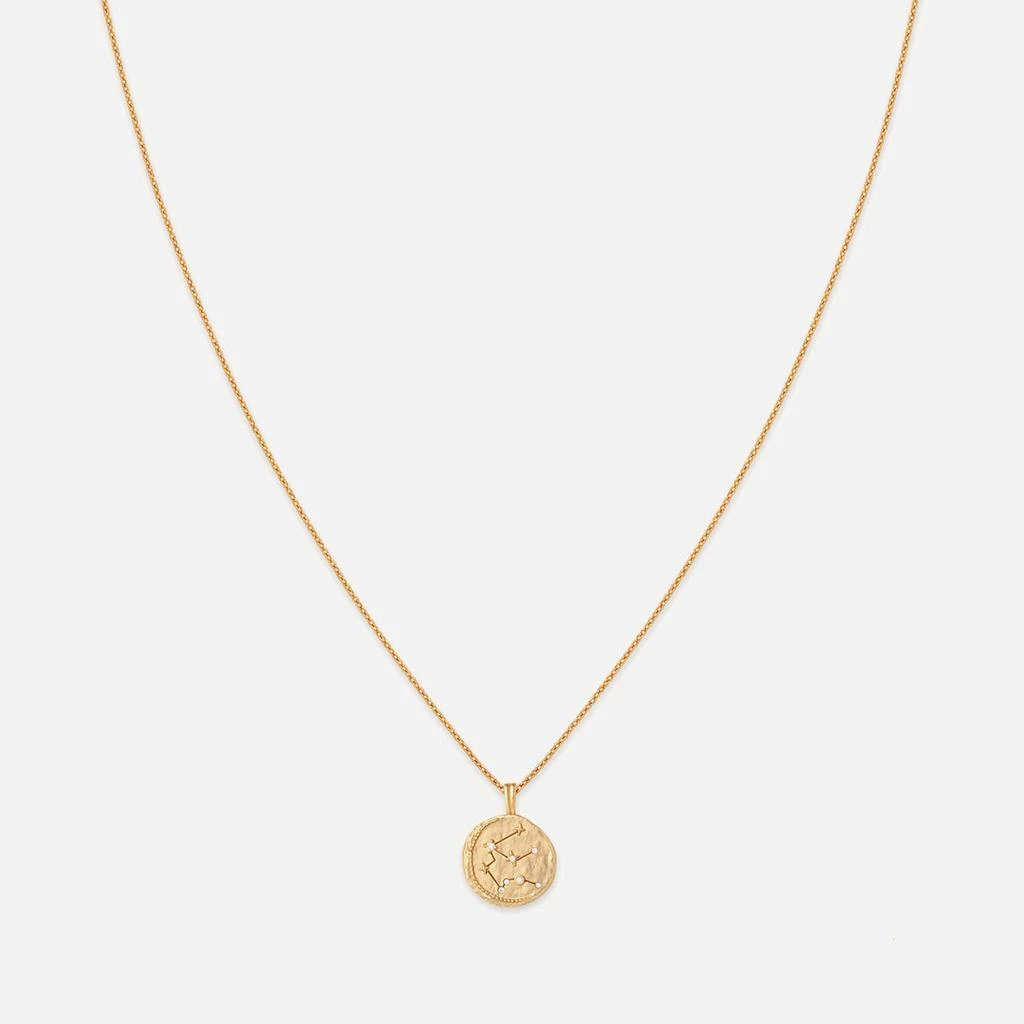ASTRID & MIYU Astrid & Miyu Aquarius Zodiac 18-Karat Plated Recycled Sterling Silver Necklace 1