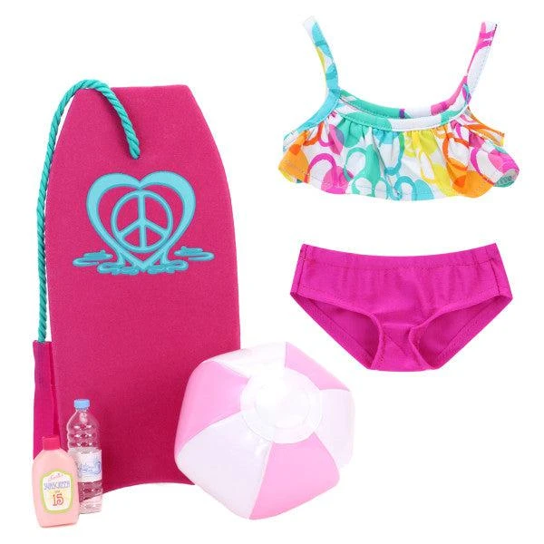 Teamson Sophia’s Bikini and Beach Accessories Set for 18" Dolls 1
