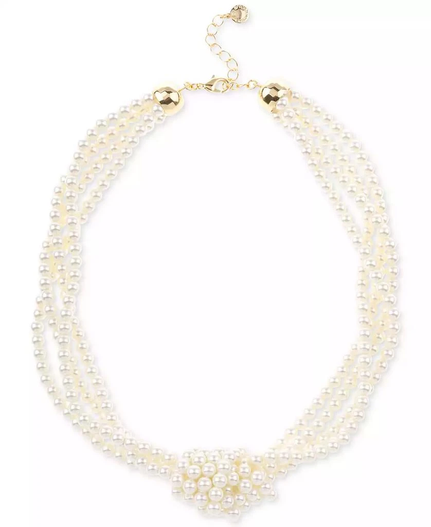 Charter Club Imitation Pearl Knotted Multi-Row Strand Necklace, 19" + 2" extender, Created for Macy's 1