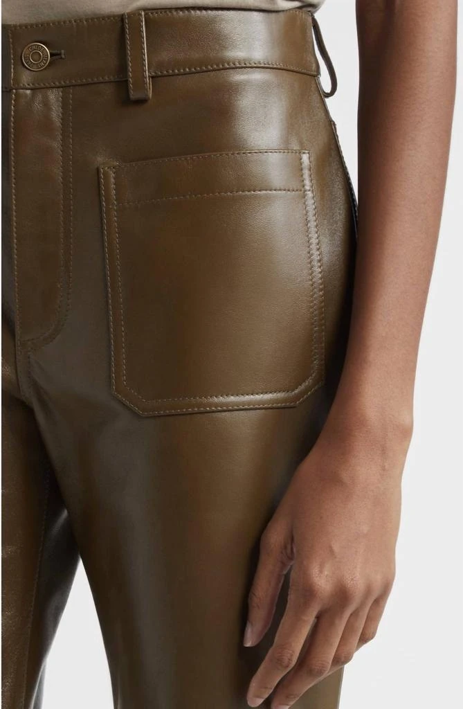 Chloé Chloe - Ankle Bootcut Leather Pants 2
