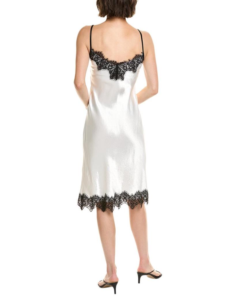 Enza Costa Hammered Satin Slip Dress