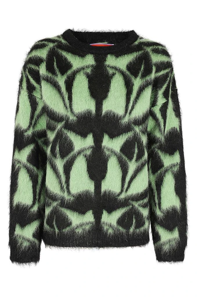 LA DOUBLE J La Doublej Intarsia-Knit Crewneck Long-Sleeved Jumper 1