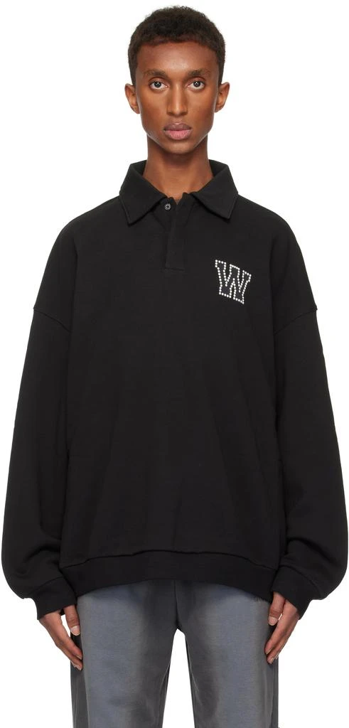 We11done Black Pearl Logo Polo 1