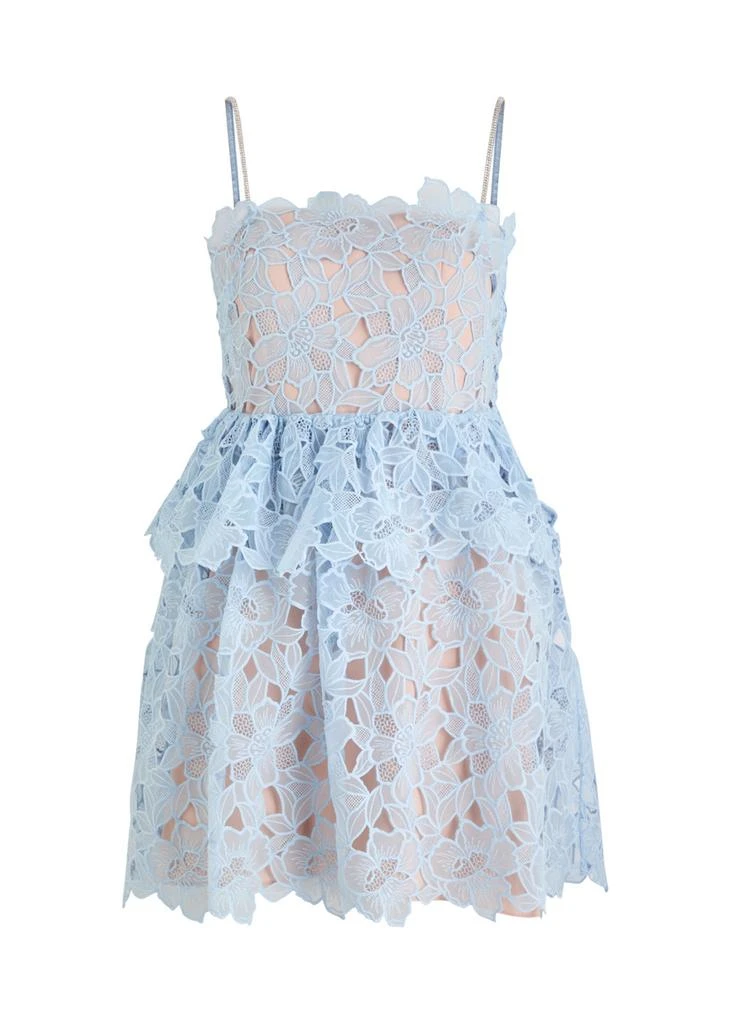 Self Portrait Organza guipure lace mini dress  1