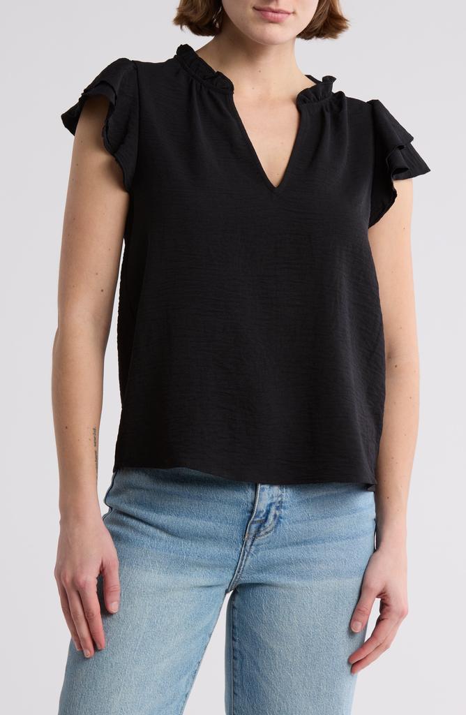 Melrose and Market Ruffle Cap Sleeve Top