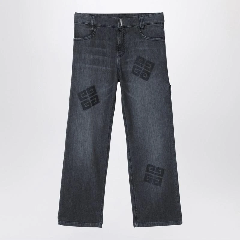 Givenchy Black denim jeans with logos 1