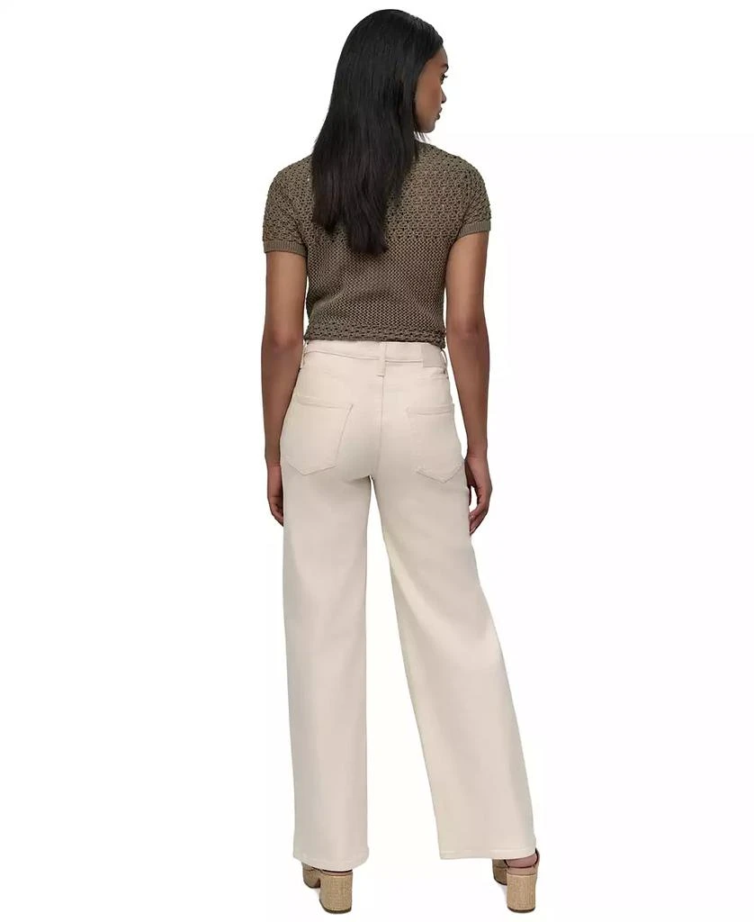 DKNY Women's High-Rise Tailored Wide-Leg Jeans 6