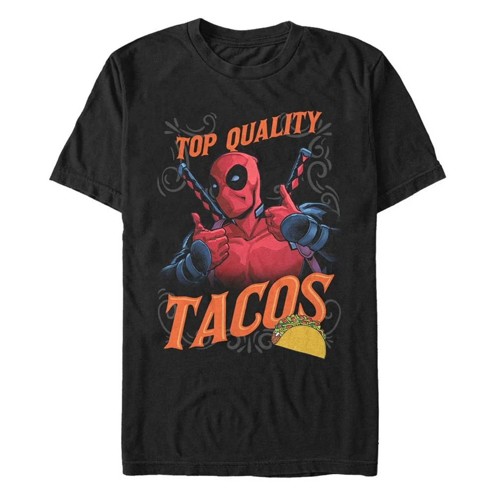 Fifth Sun Marvel Men's Deadpool The Best Quality Tacos Short Sleeve T-Shirt 1