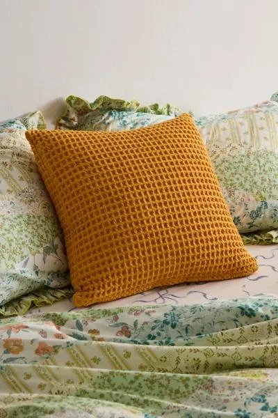 Urban Renewal ReMADE By UO Waffle Throw Pillow 1