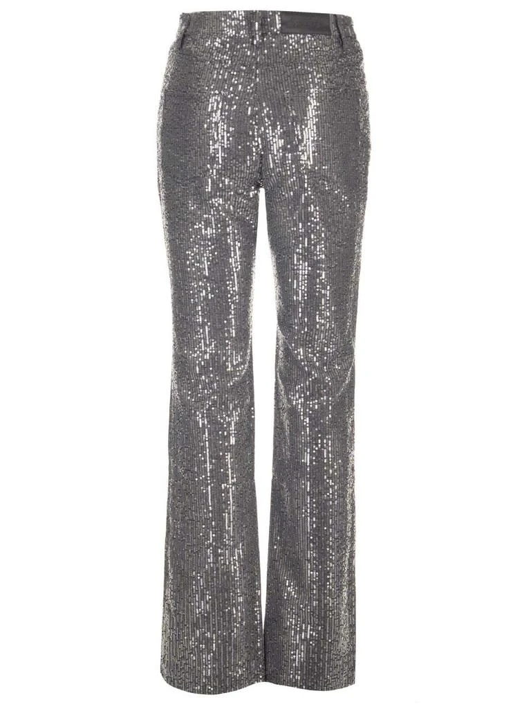 ROTATE Birger Christensen ROTATE Sequin Embellished Straight-Leg Jeans 2