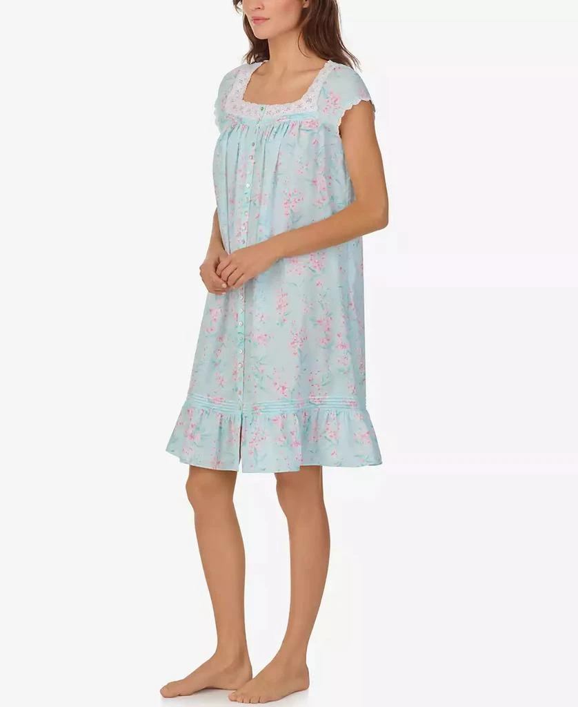 Eileen West Women's Cap Sleeve Short Gown 3