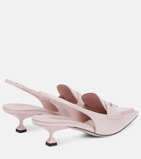 Miu Miu Slingback patent leather penny loafers 3