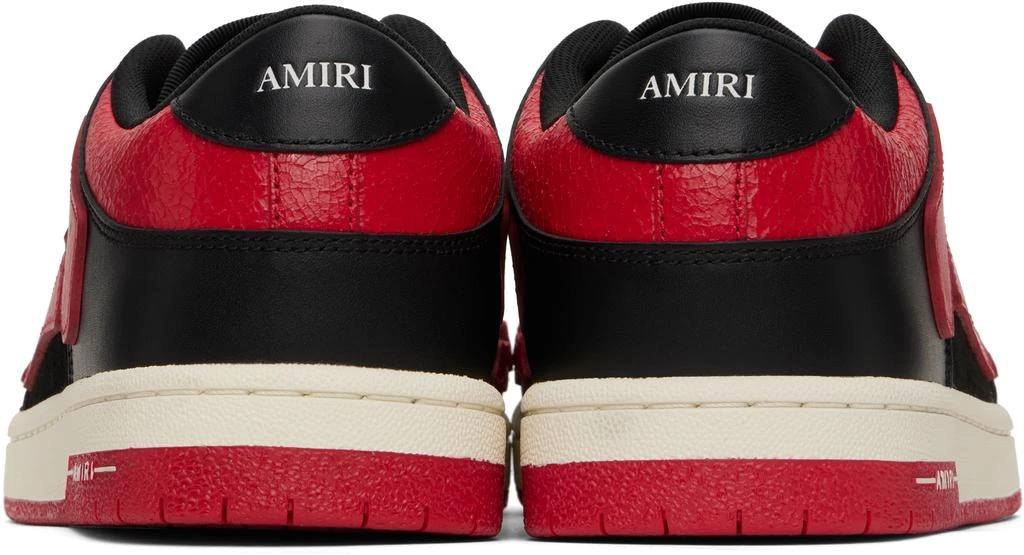 AMIRI Black & Red Skel-Top Low Sneakers 2