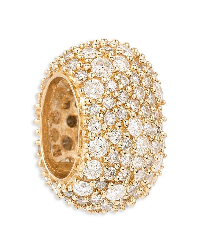 Adina Reyter 14K Yellow Gold Pavé Diamond Big Bead, 1.03 ct. t.w.