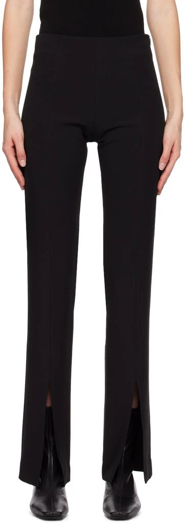 LVIR Black Slit Trousers 1