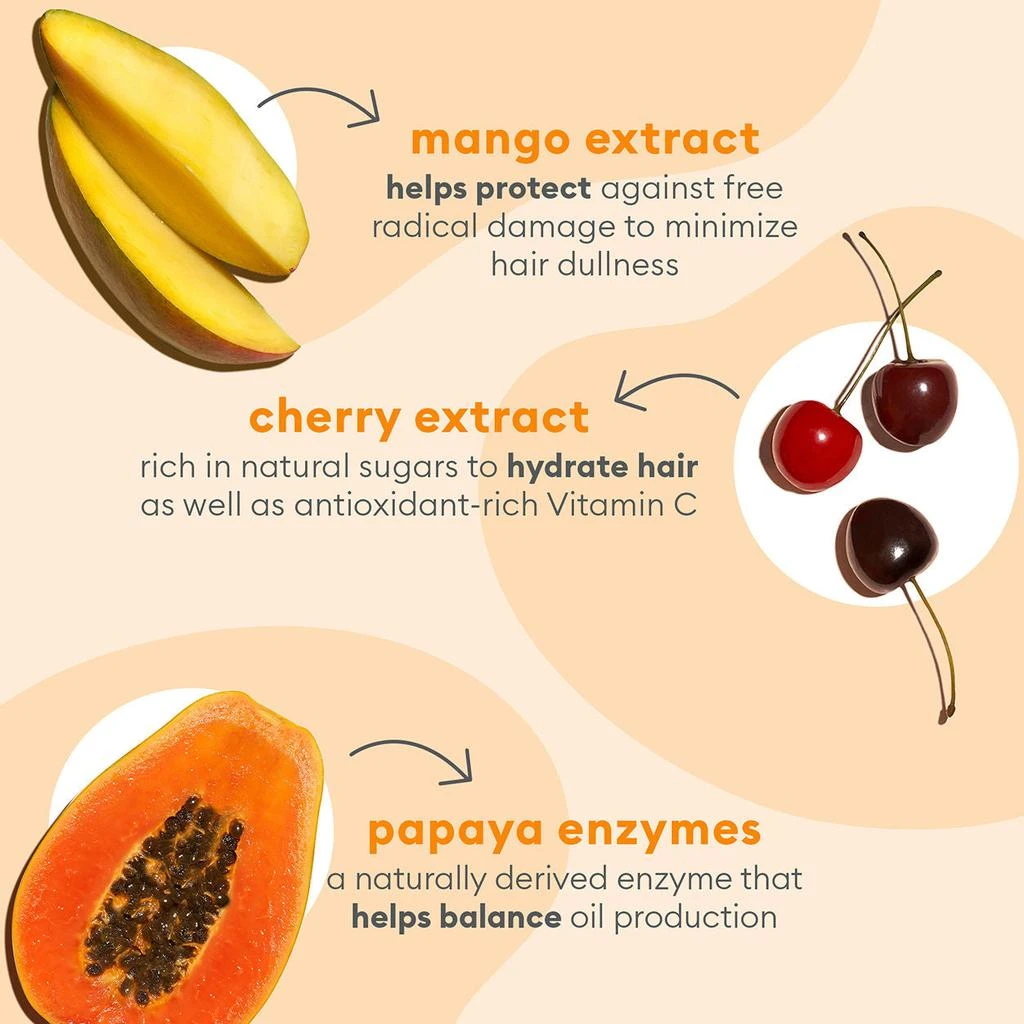 Briogeo Superfoods Mango and Cherry Balancing Shampoo and Conditioner 5