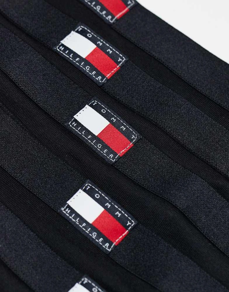 Tommy Hilfiger Tommy Hilfiger 5 pack flag thongs in black 3