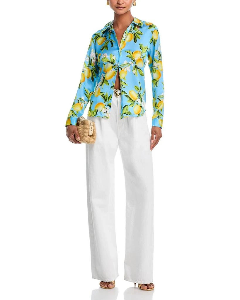 L'Agence Tyler Silk Printed Long Sleeve Blouse 2