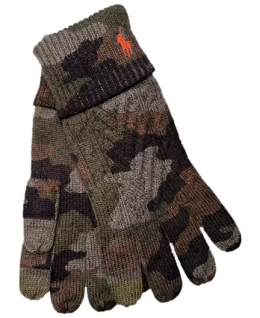 Ralph Lauren Men's Camo Cable Touch Glove