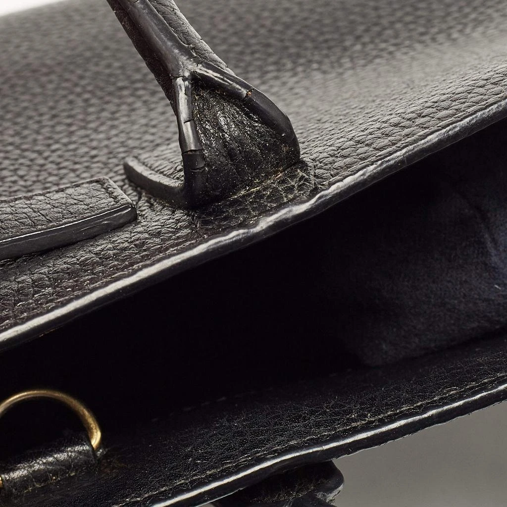 Yves Saint Laurent Saint Laurent Black Leather Nano Classic Sac De Jour Tote 7