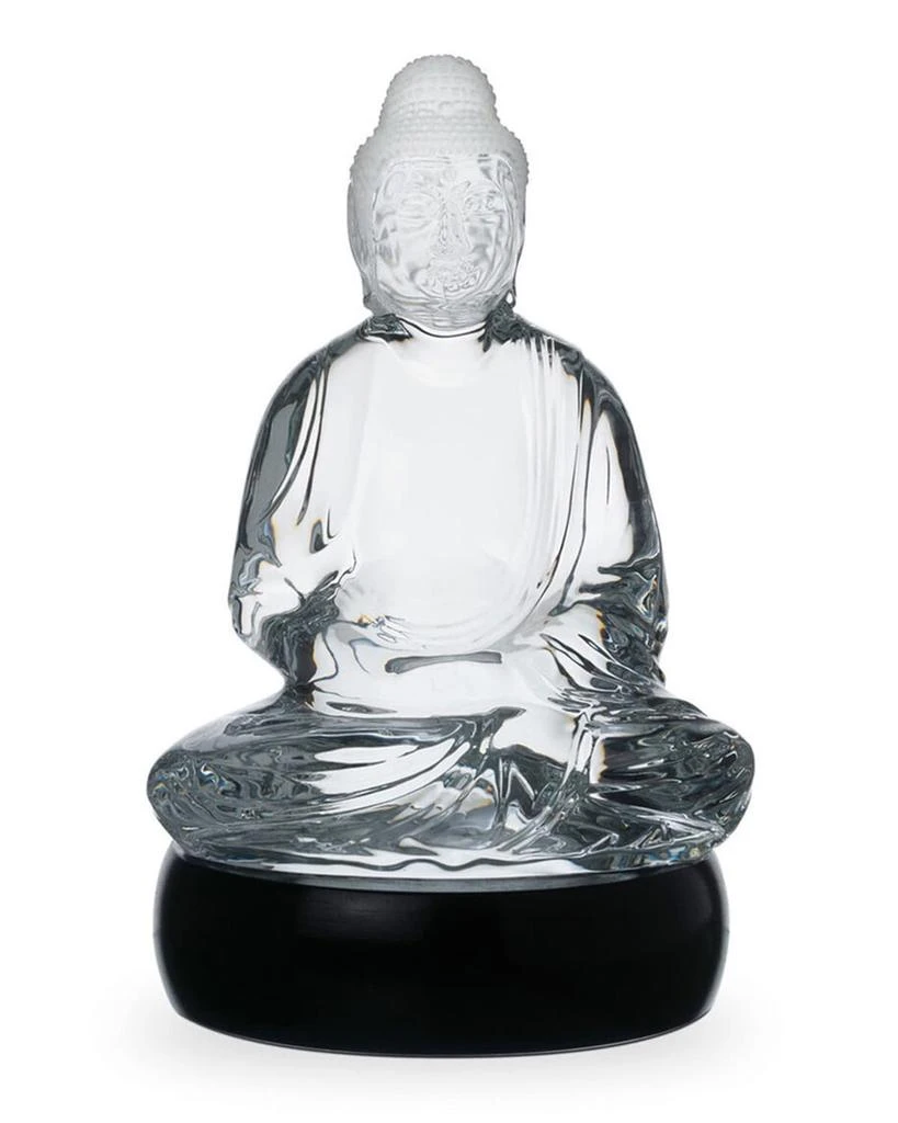 Baccarat Large Crystal Buddha Figurine 1