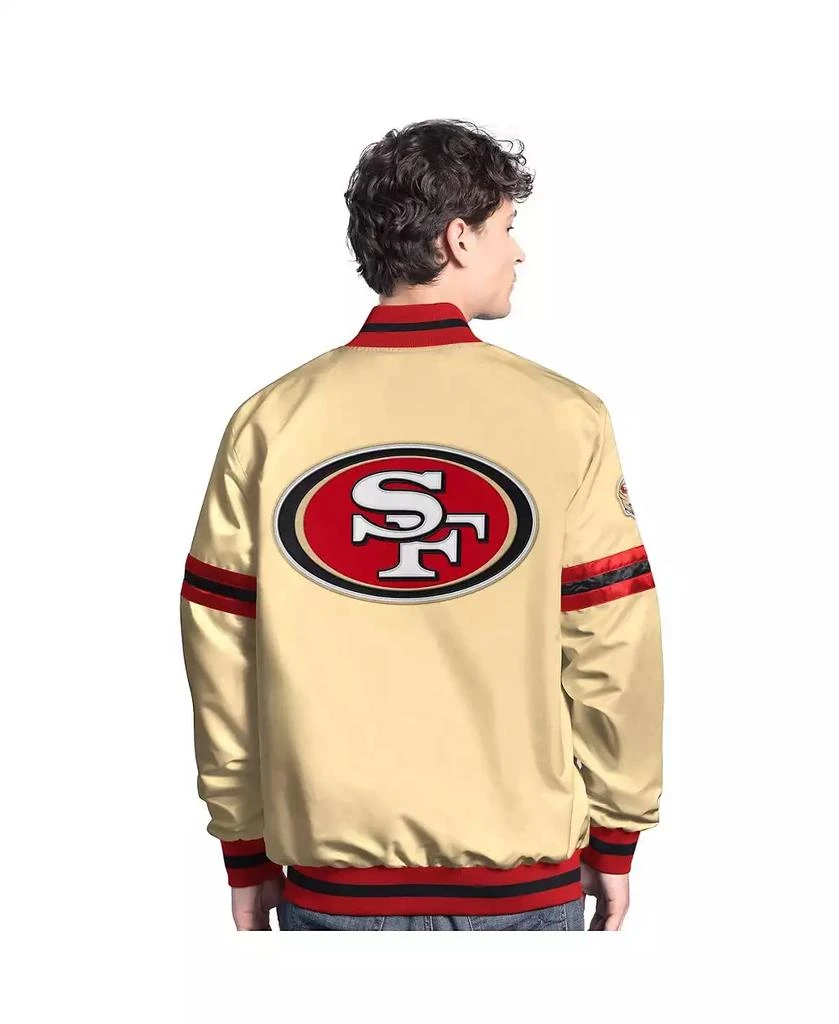 Starter Men
s Gold San Francisco 49ers Scout Full-Snap Varsity Jacket 2