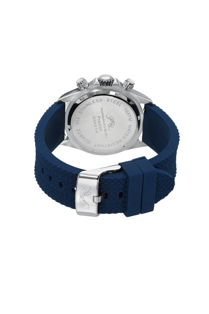 Porsamo Bleu Preston Sport Men's Silicone Strap Watch, 1034APRR 3