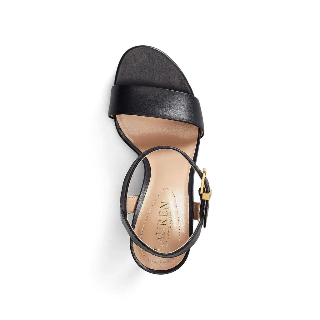 Ralph Lauren Gwen Burnished Leather Sandal 2