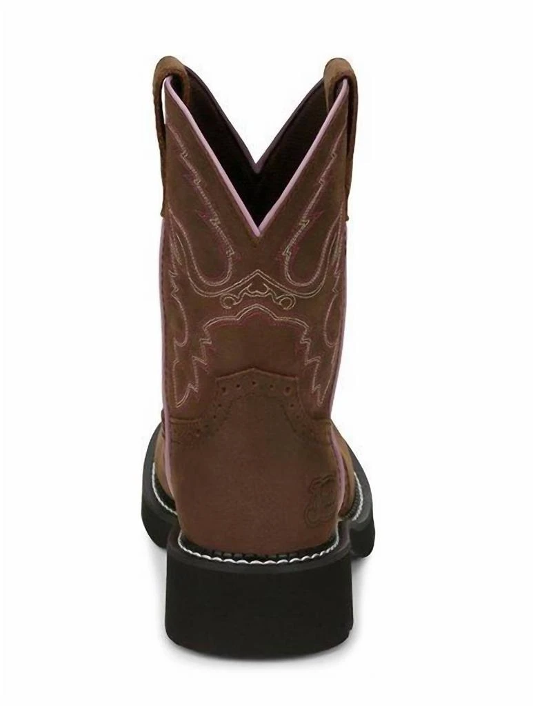 Justin Justin - WOMEN'S GYPSY GEMMA RUSTIC AGED BARK ROUND TOE WESTERN BOOTS - MEDIUM WIDTH 6