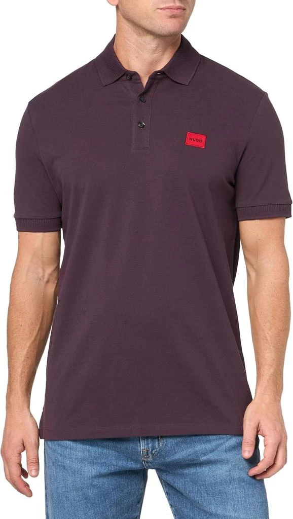Hugo Boss Hugo Men's Slim Fit Square Logo Cotton Polo Shirt