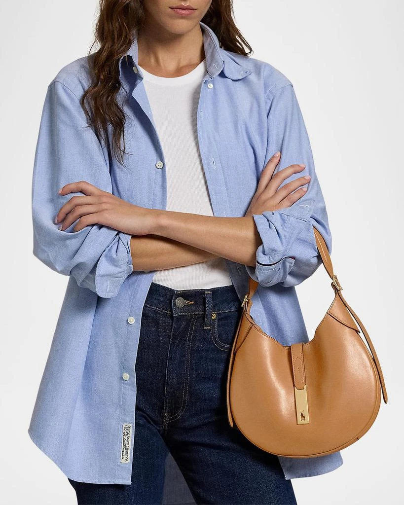 Ralph Lauren Polo ID Small Leather Shoulder Bag 4