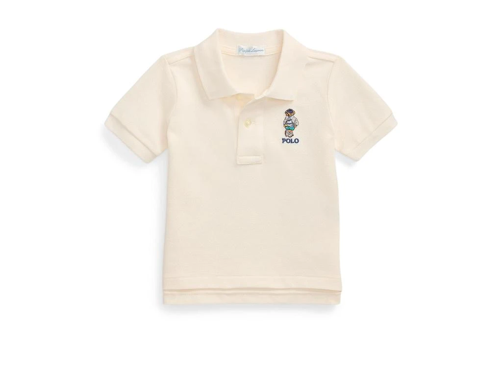 Ralph Lauren Polo Bear Cotton Mesh Polo Shirt (Infant)