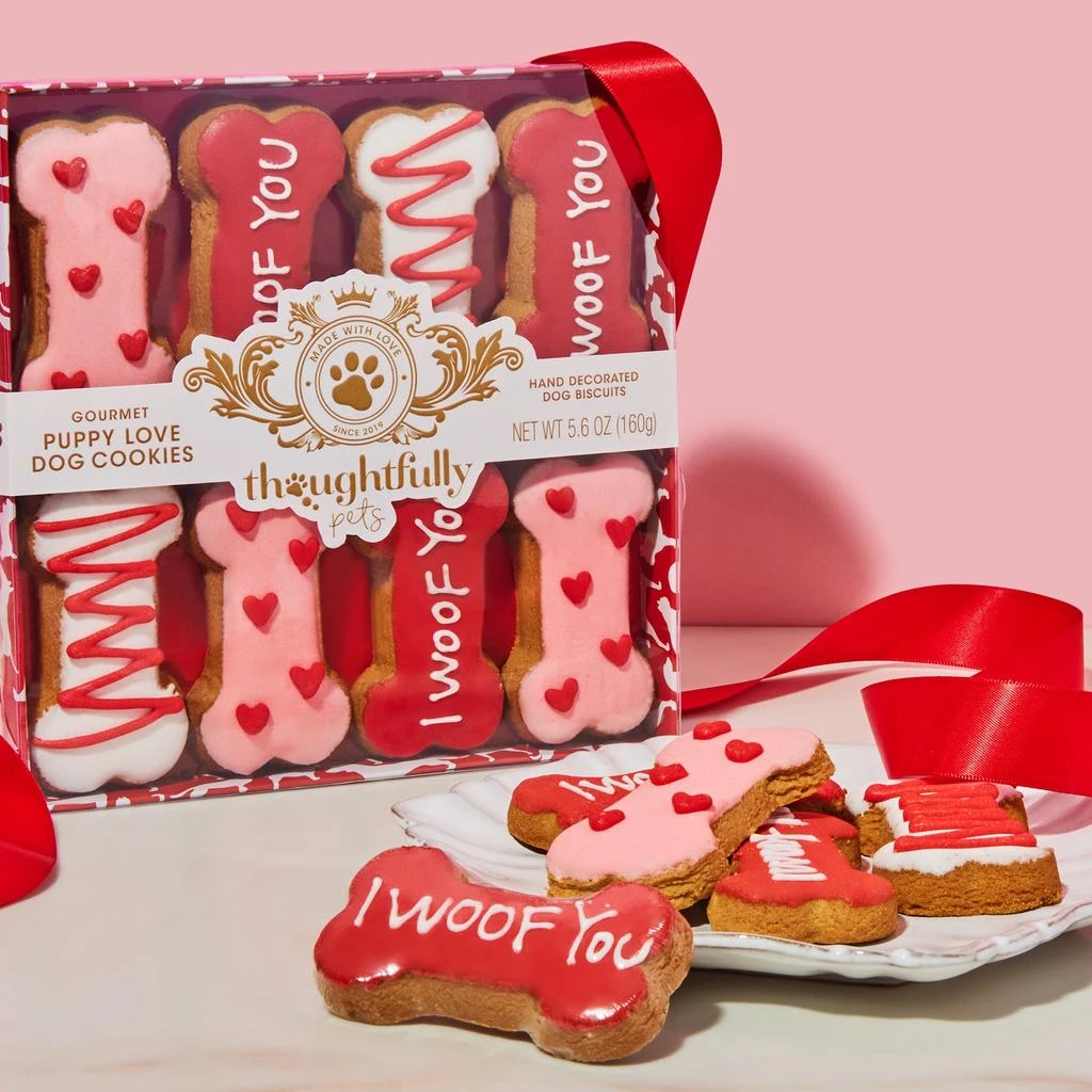 Thoughtfully Pets, Puppy Love Dog Bisquits, Set of 8 3