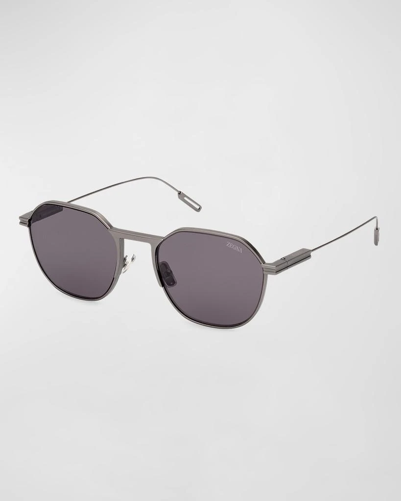 Zegna Men's Metal Round Sunglasses 1