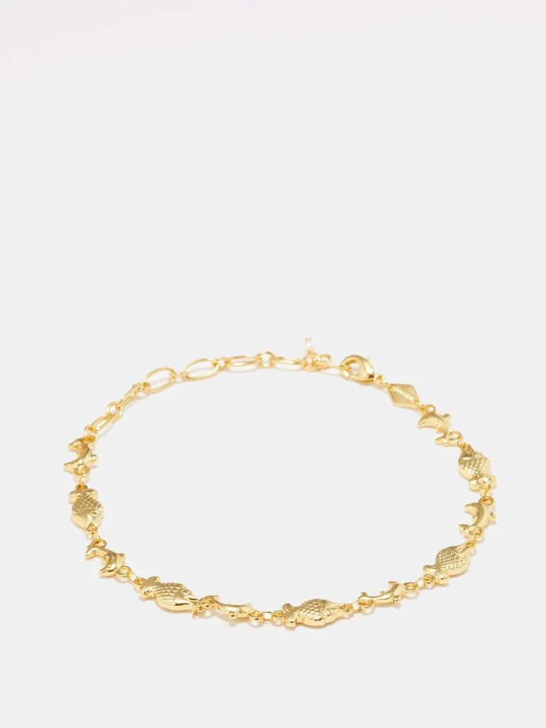 Anni Lu Summerstuff 18kt gold-plated anklet 5