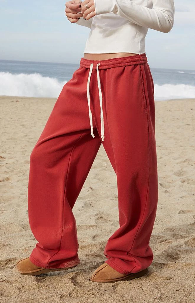 John Galt Red Anastasia Tie Baggy Sweatpants 3