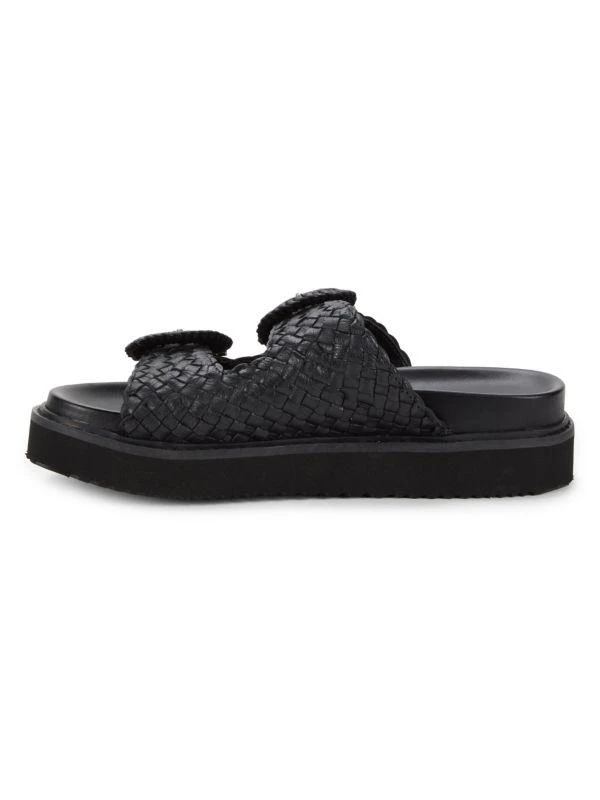 Marc Fisher Auggie ​Woven Leather Slide Sandals 4