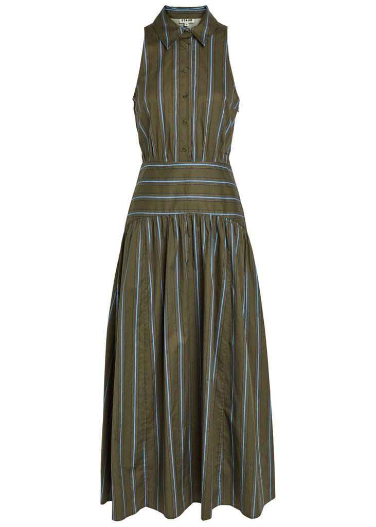 knee length dresses for ladies Vintage Patchwork Midi Dress – Delta Swanky Girl main image 1